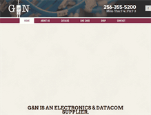 Tablet Screenshot of gnelectronic.com